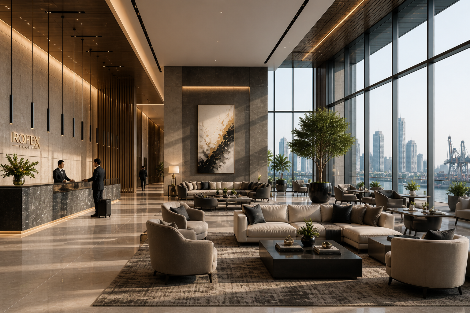 Luxury furnished living room